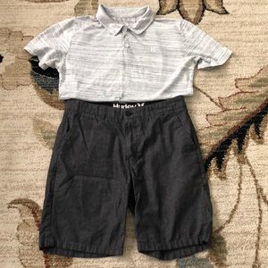 Hurley shorts & polo outfit
